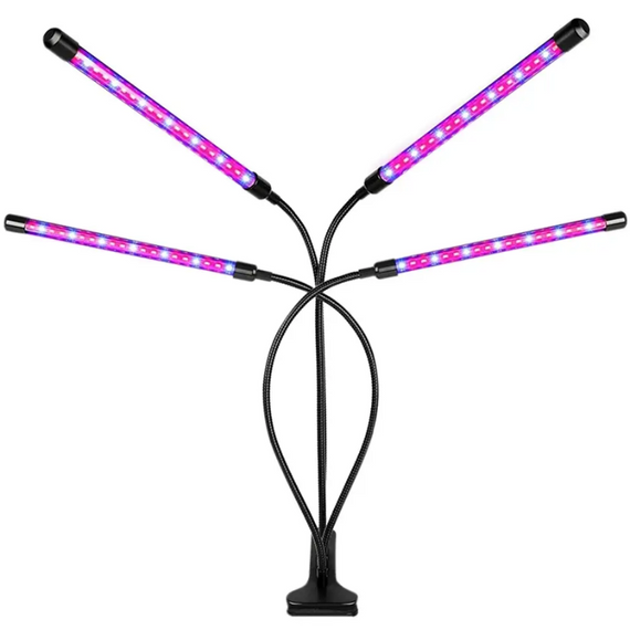 Фітолампа на прищіпці з таймером для вирощування рослин на 4 led модулі USB 3 режиму | Зображення 3