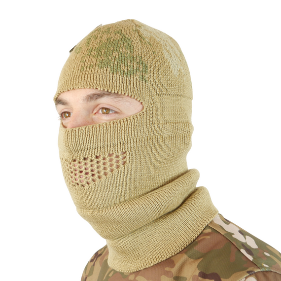 Шапка-балаклава вязаная Койот пиксель | Зображення 4