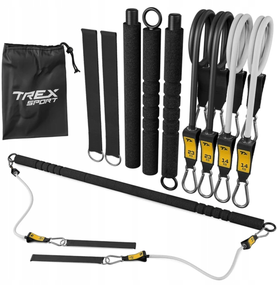 Палиця гімнастична з еспандерами Trex Sport TX-023TS 14-74кг