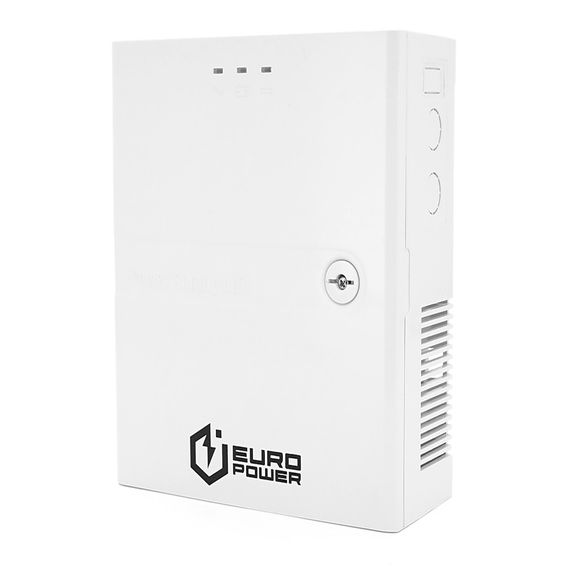 ДБЖ 12V/5A EuroPower EP-UPS-1205HCU(P), під акб LiFePO4/GEL/AGM - 12V/17A, струм заряду - 13,8V/14.4V - 2A, пластик, 300х235х90 mm | Зображення 1