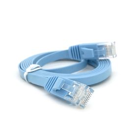 Патч-корд литой плоский WEEPDA,UTP,RJ45,Cat.6.1.5m,синий