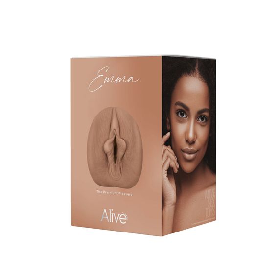 Мастурбатор-вагина Alive Emma Super Realistic Masturbator M Caramel | Зображення 6