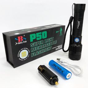 Фонарик ручной Bailong X-Balog BL-B99-P50, фонарь ручной тактический, водонепроницаемый фонарь