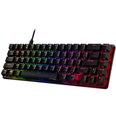 Клавіатура HyperX Alloy Origins 65 Red USB RGB ENG/RU, Black (4P5D6AX) | Зображення 2