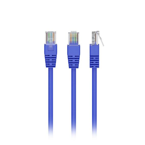 Патч корд Cablexpert PP12-5M/B, UTP, категорія. 5E, литий,  50u" штекер із фіксатором, 5 м, синій