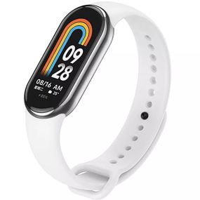 Силіконовий ремінець для Xiaomi Mi Band 8 Білий / White