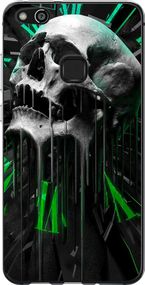 Чехол на Huawei P10 Lite Череп-часы "4100u-896-17620"