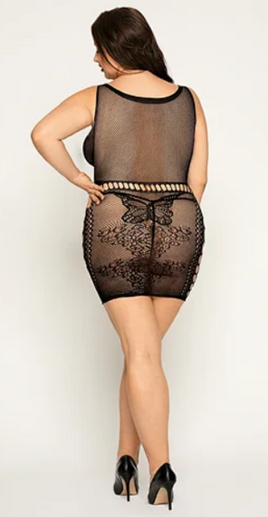 Сукня сітка з метеликами XL/XXL sexstyle | Зображення 1
