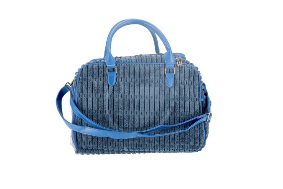 Сумка-переноска для собак та котів Misoko&Co, 41.5 см х 28 см х 23 см, синій | Зображення 1