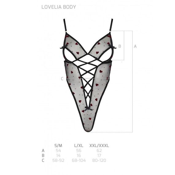 Еротичний боді з малюнком LOVELIA BODY black L/XL - Passion, 2XL/3XL | Зображення 6
