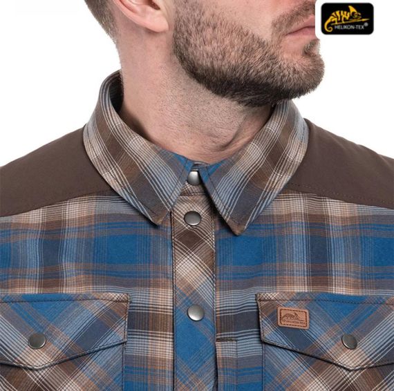 Сорочка Helikon Winter Warden Long Sleeve - Forest Blue Plaid | Зображення 4