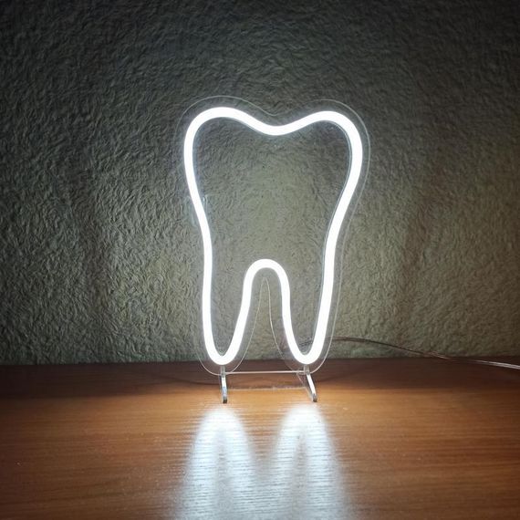 Неоновий світильник Зуб 230х325 acr-n000103