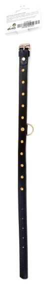 Нашийник зі штучної шкіри з кристалами Fetish Boss Series - Collar Gold Crystal, BS3300116 Sex Aura | Зображення 3