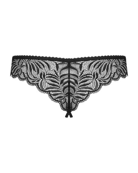 Стринги з вирізом Obsessive Contica otwarte Чорний S/M | Зображення 5