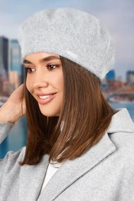 Берет «Кристина» (5152) серый