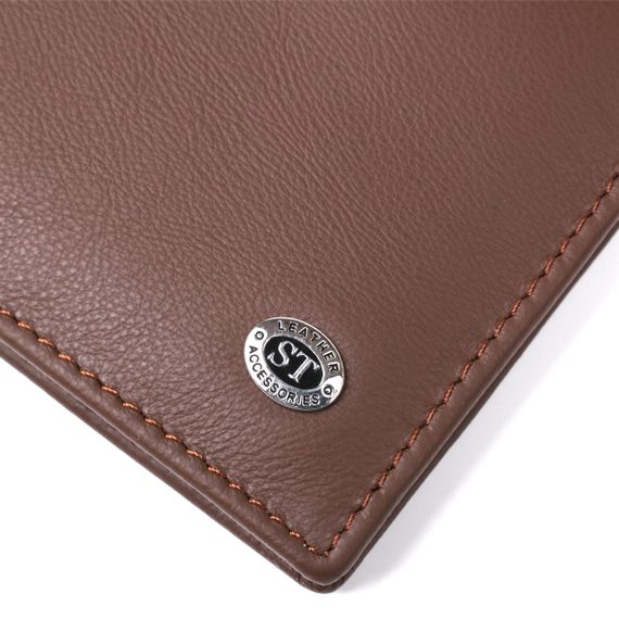 Мужской кошелек ST Leather 18353 (ST-1) НОВИНКА Коричневый | Зображення 4
