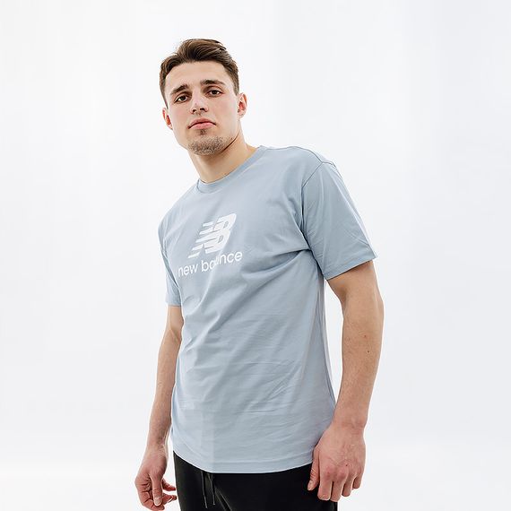 Футболка New Balance Essentials Stacked Logo | Зображення 1