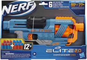 Бластер NERF Elite 2.0 Commander RD-6. Нерф Еліт Коммандер. Пістолет револьвер