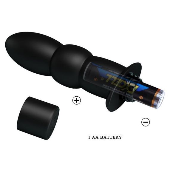 Анальный вибратор Pretty Love Wyatt Black sexstyle | Зображення 5