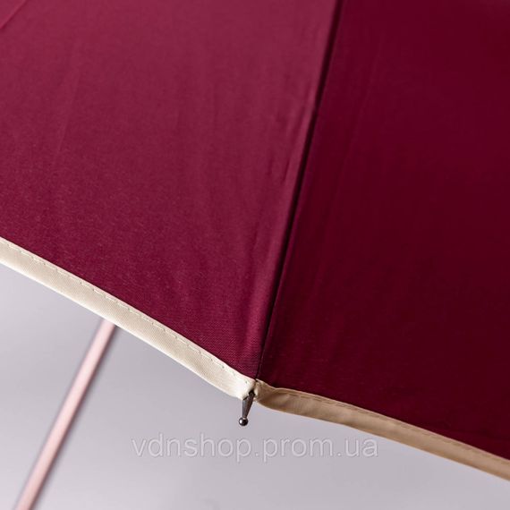 Класична парасолька-тростина з чохлом напівавтомат з поліестеру міцна надійна 12 спиць діаметр 120 см Червоний HP-23-16R | Зображення 6