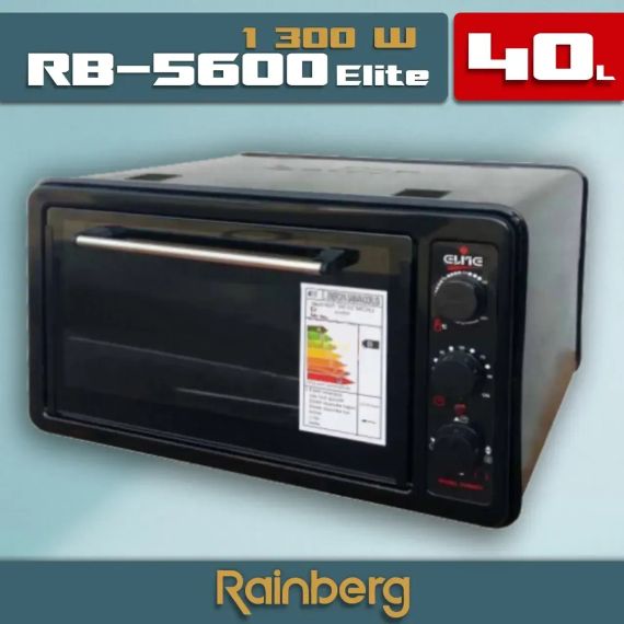 Электрическая Печь Elite Rainberg RB-5600 1300 Вт Объем 40 литров | Электрическая Духовка Настольная | Зображення 1