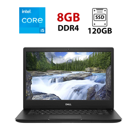 Ультрабук Dell Latitude 3400 / 14" (1920x1080) IPS / Intel Core i5-8250U (4 (8) ядра по 1.6 - 3.4 GHz) / 8 GB DDR4 / 120 GB SSD / Intel UHD Graphics / WebCam б/в