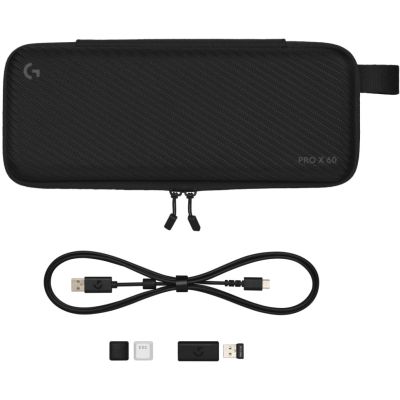 Клавиатура Logitech G Pro X 60 Lightspeed GX Tactile Wireless/Bluetooth UA Black (920-011911) | Зображення 1