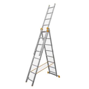 Универсальная трехсекционная стремянка Budfix 01411 (3х11)