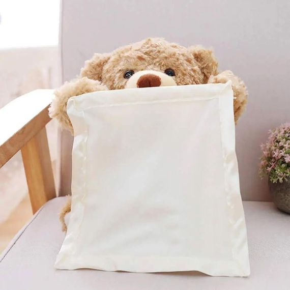 Детская интерактивная игрушка говорящий Мишка 30 см, Peekaboo Bear / Плюшевый музыкальный медведь | Зображення 5