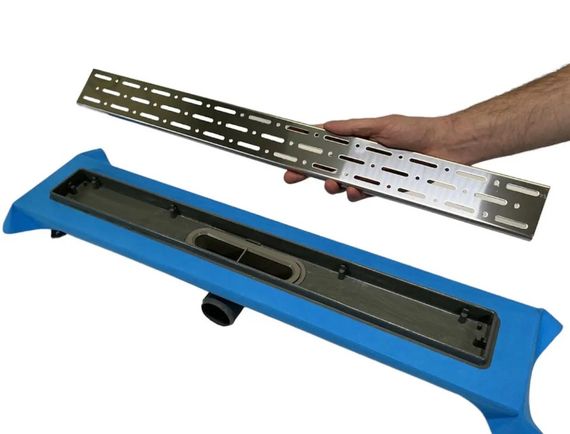 Душовий канал з горизонтальним фланцем Maxiflow Standart Line 60 см решітка Дощ 4022.TY050K.060.1 | Зображення 3