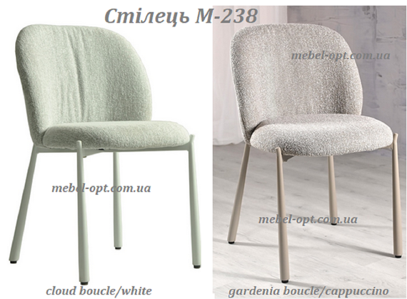 М'який кухонний стілець M-238, оббивка букле Boucle