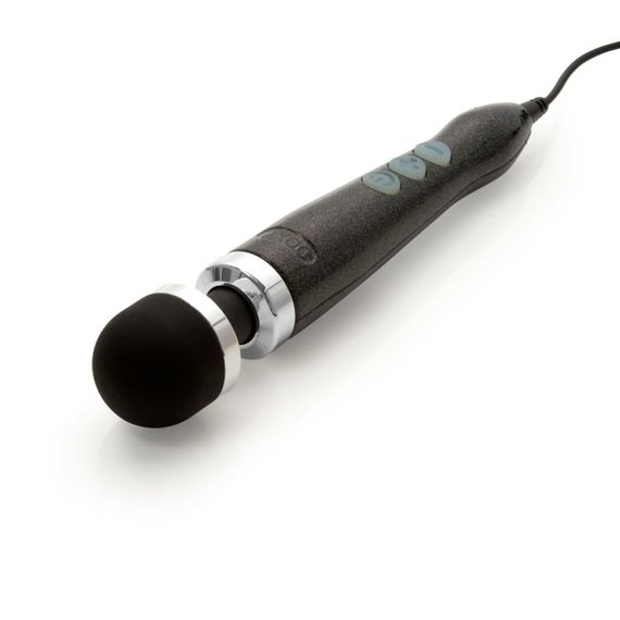 Вибромассажер DOXY Number 3 Disco Black, очень мощный, питание 220В, металлический корпус | Зображення 1