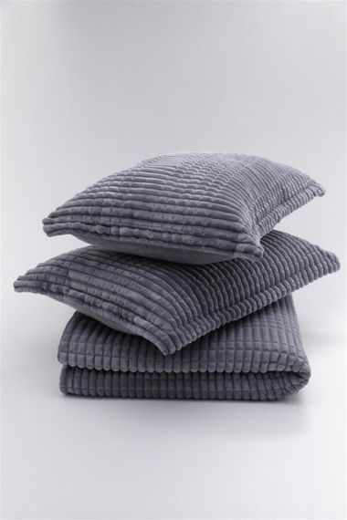 Покривало з наволочками Merinos Modern Line 220×240 см. Темно-сірий | Зображення 1