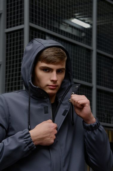 Куртка softshell Intruder "Citizen" сіро-чорна | Зображення 7