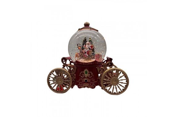 Снігова куля Карета з автопідмиванням, LED підсвічуванням і музикою XPRO SH2501 (47610-SH2501_1036)