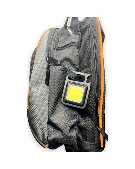 Ліхтарик - брелок Keychain Light 15155 Mini COB акумуляторний з карабіном та магнітом Чорний | Зображення 9