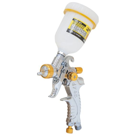 Фарборозпилювач Ultra HVLP 0.8 мм (пласт) Sigma з верхнім баком (6812221) | Зображення 6
