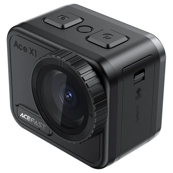 Екшн-камера Acefast X1 4K sports waterproof IPX8 Black | Зображення 1