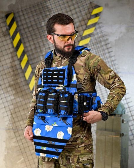 Плитоноска 4 быстрых сброса с напашником NETFLIX SIR  ПП4636 | Зображення 1