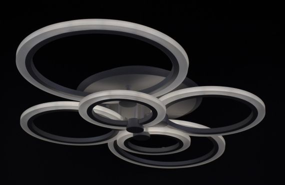 Люстра світлодіодна стельова LED світильник для квартири на стелю лед з пультом 25946 Білий 11х57х77 см. | Зображення 4