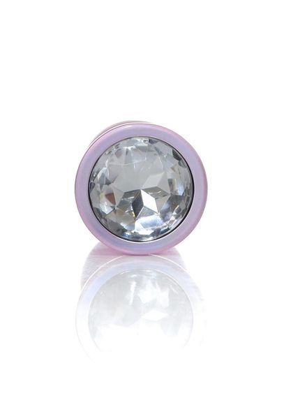 Анальна пробка - Jewellery Pearl Pink Plug Clear M Sex Aura | Зображення 3