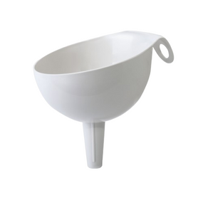 Воронка зливна середня пластик біла троянда Алеана