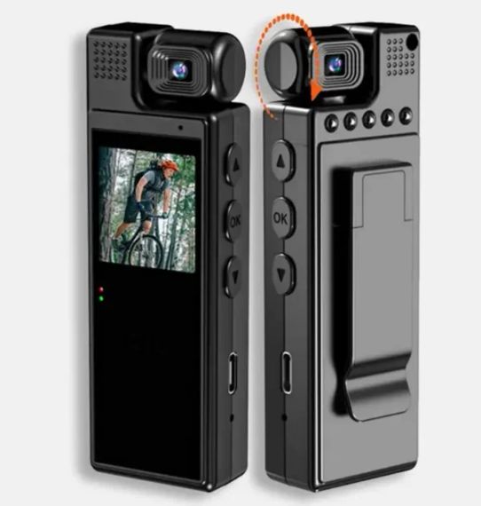 Відеокамера нагрудна Wi-Fi акумуляторна боді камера з дисплеєм 1.3 дюйма реєстратор з фіксацією кліпсою UKC L9