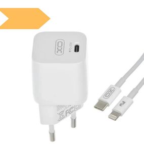 Зарядное устройство XPRO CE01 PD с 1Type-C/20W с кабелем Type-C - Lightning Белый (MAW-42583_359)