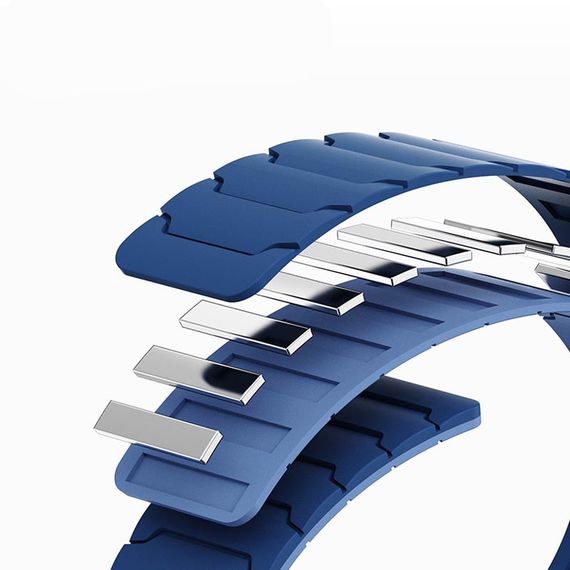 Ремешок Dual-color Magnetic для Smart Watch 20mm Navy Blue | Зображення 1