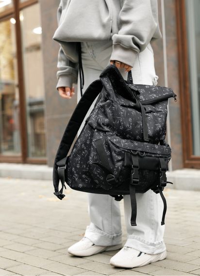 Жіночий рюкзак Sambag RollTop DOUBLE чорний 41 х 27 х 18 см (24330702) | Зображення 4