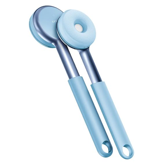 Звукова світлодіодна щітка для всього тіла GESKE Sonic LED Full-Body Brush&Intensive Exfoliator 9в1 aquamarine, Блакитний | Зображення 5