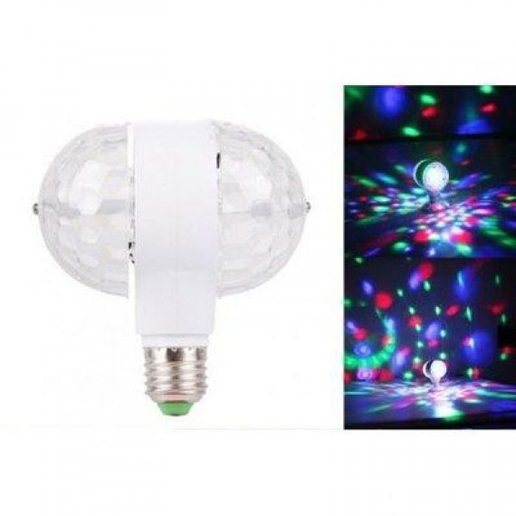 Диско - лампа з патроном, що обертається Led lamp RGB Диско куля | Зображення 2