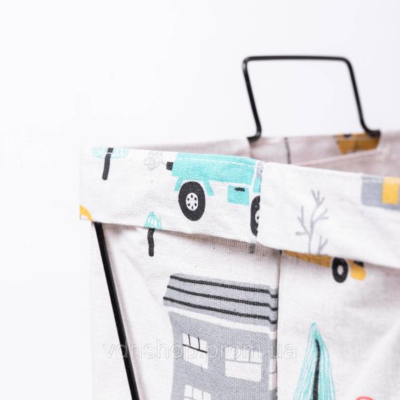 Корзина для белья на подставке 36×30×55 (см) мягкая HP-41-3 | Зображення 2