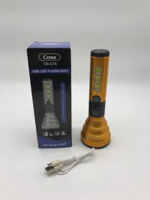 Фонарь ручной с боковой подсветкой COBA C76 BATTERY (A-2475)
